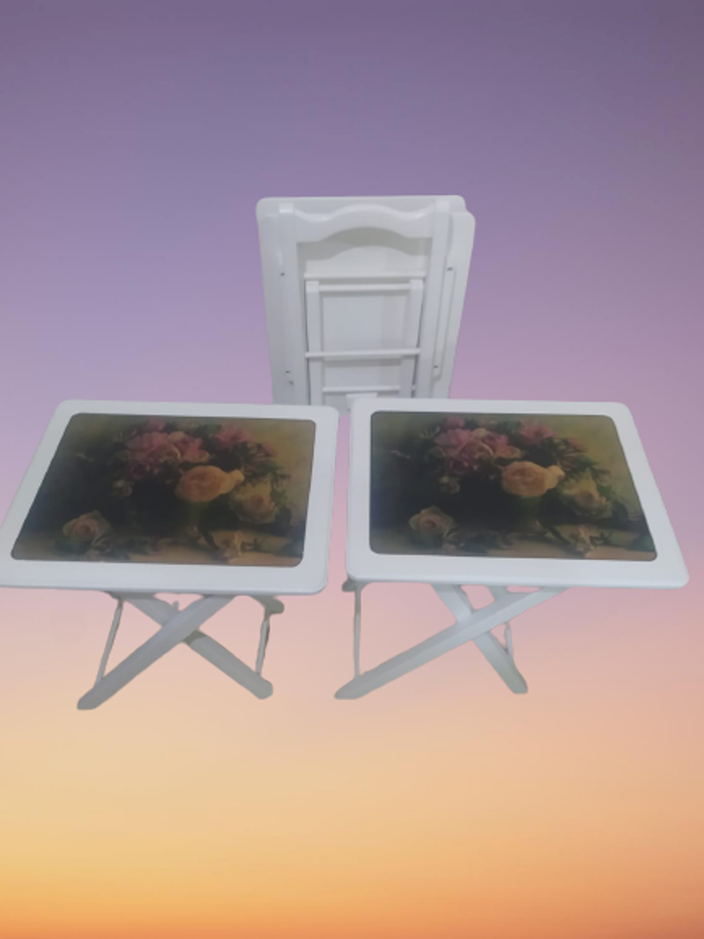 Zigon Çanta st 18502 Resimli Model Beyaz Dikdörtgen Beyaz Çiçek m