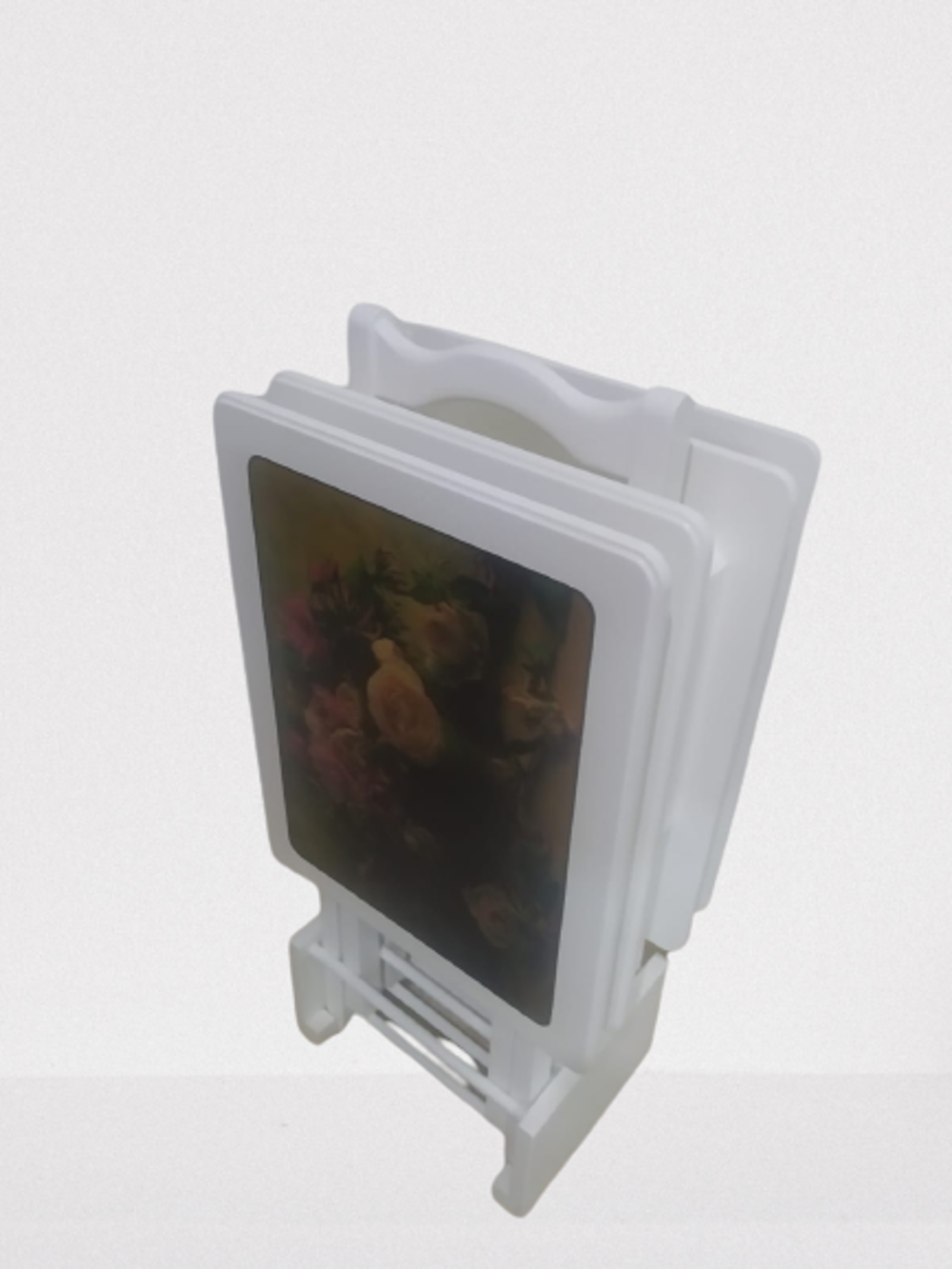 Zigon Çanta st 18502 Resimli Model Beyaz Dikdörtgen Beyaz Çiçek m