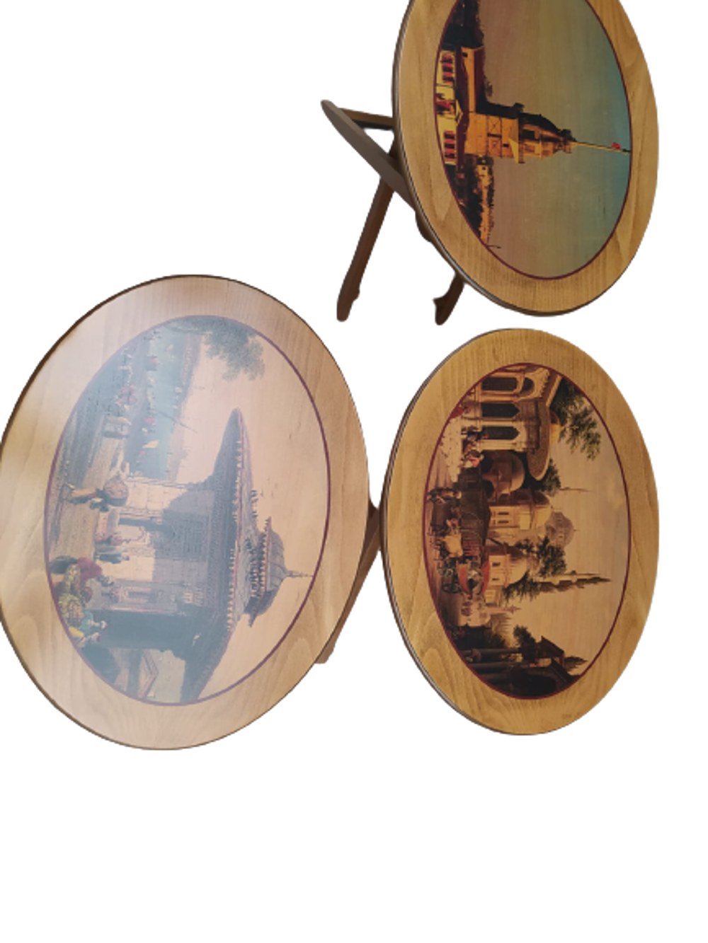 Zigon Çanta18207 Oval Resimli Klasik MODEL Kayın Ayak Parlak cevi