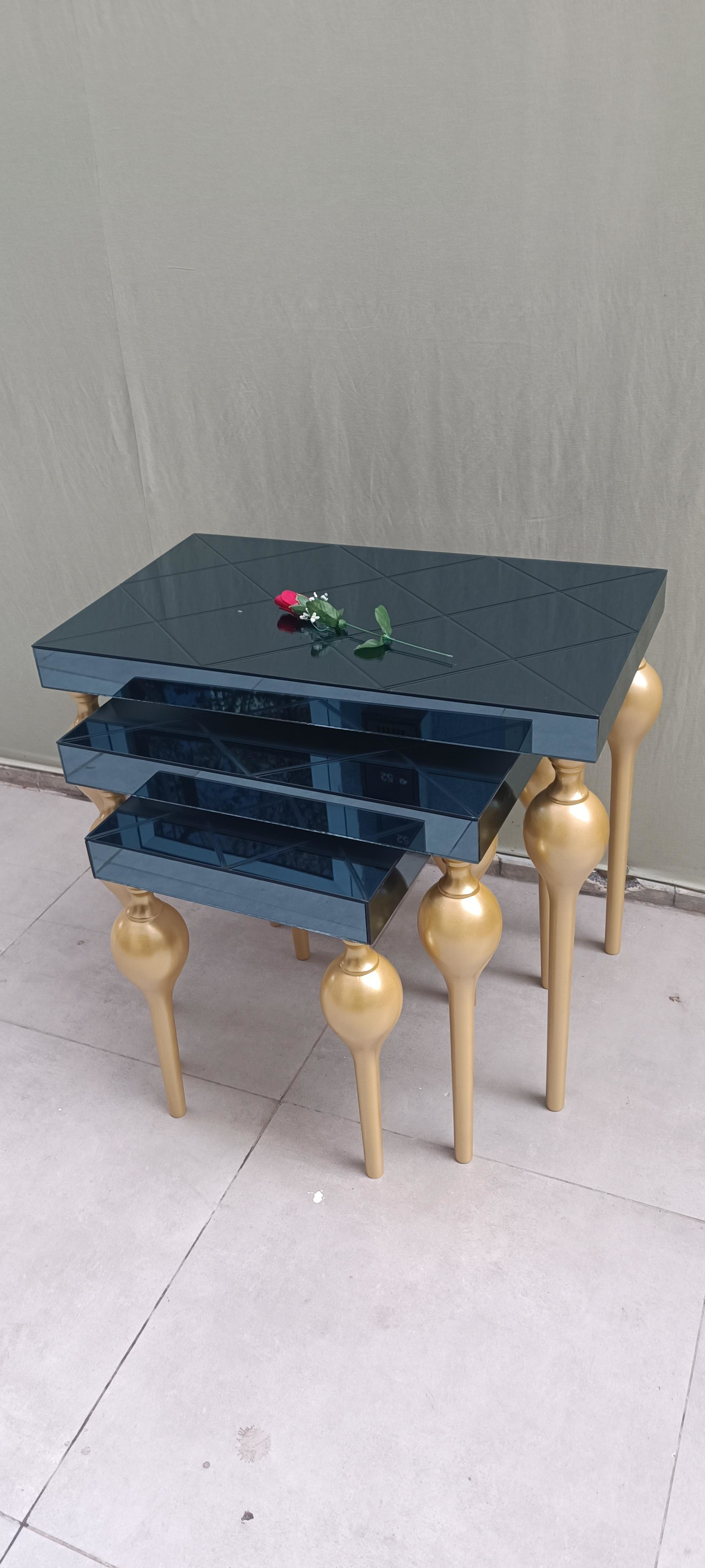 Zigon-dresuar st ILGZ18096 TOMBUL Sehpa Parlak Gold Kayın Balon A