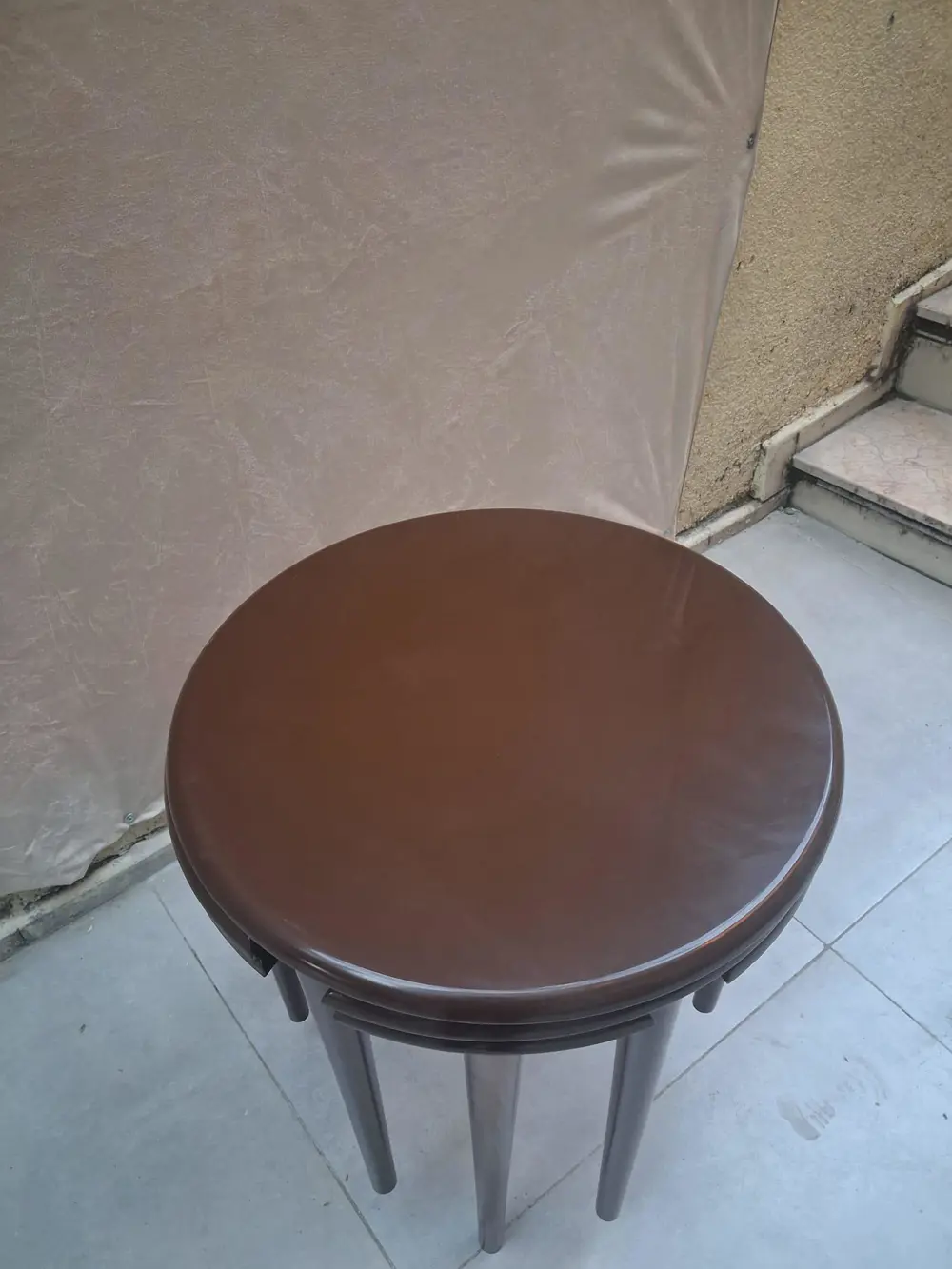 Zigon Dümen Sehpa 90608 Yuvarlak Model Kayın Torna Parlak Ceviz B Zigon Dümen Sehpa 90608 Yuvarlak Model Kayın Torna Parlak Ceviz B