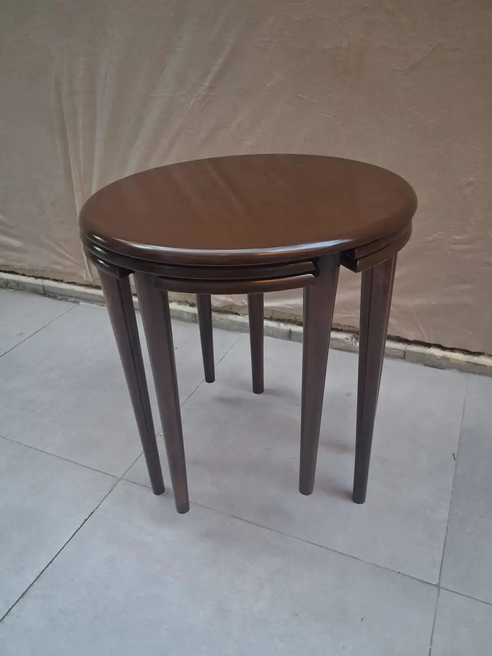 Zigon Dümen Sehpa 90608 Yuvarlak Model Kayın Torna Parlak Ceviz B Zigon Dümen Sehpa 90608 Yuvarlak Model Kayın Torna Parlak Ceviz B