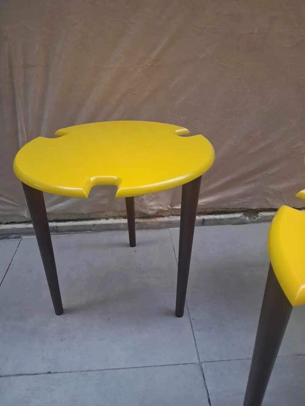 Zigon Dümen Sehpa 90609 Yuvarlak Model Kayın Torna Parlak Sarı Ta Zigon Dümen Sehpa 90609 Yuvarlak Model Kayın Torna Parlak Sarı Ta