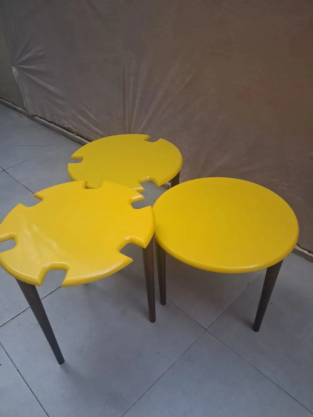 Zigon Dümen Sehpa 90609 Yuvarlak Model Kayın Torna Parlak Sarı Ta Zigon Dümen Sehpa 90609 Yuvarlak Model Kayın Torna Parlak Sarı Ta