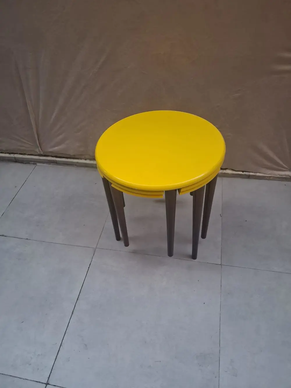 Zigon Dümen Sehpa 90609 Yuvarlak Model Kayın Torna Parlak Sarı Ta Zigon Dümen Sehpa 90609 Yuvarlak Model Kayın Torna Parlak Sarı Ta