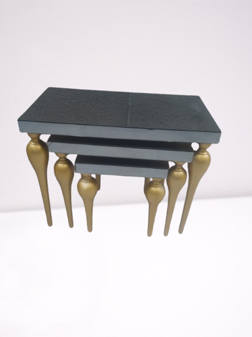 Zigon ILGZ 12386 TOMBUL Model Kayın MDF tabla gold ayak Füme cam 