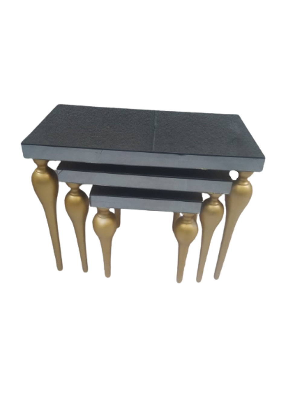 Zigon ILGZ 12386 TOMBUL Model Kayın MDF tabla gold ayak Füme cam 