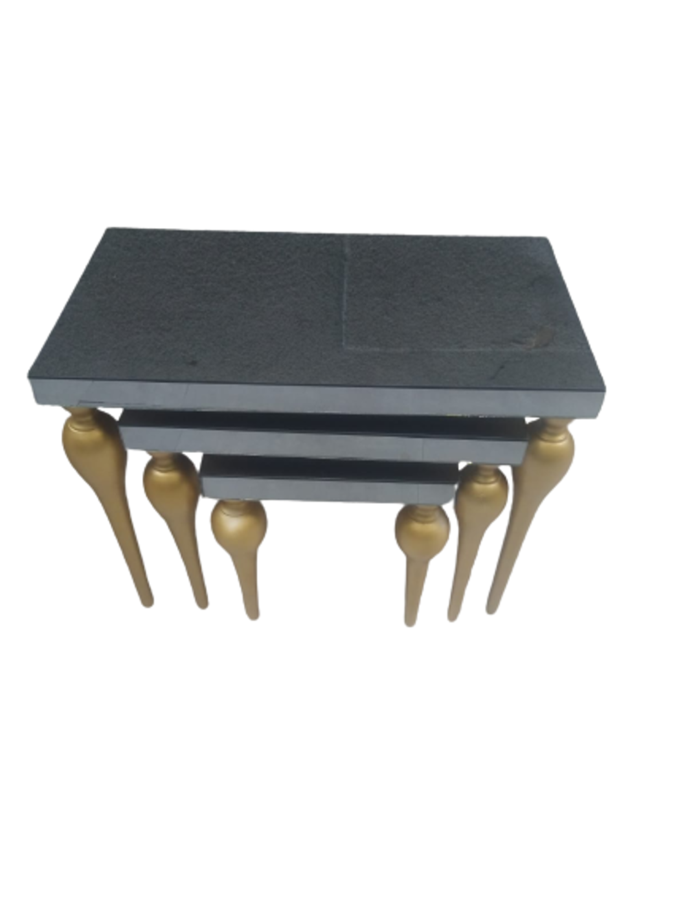 Zigon ILGZ 12386 TOMBUL Model Kayın MDF tabla gold ayak Füme cam 