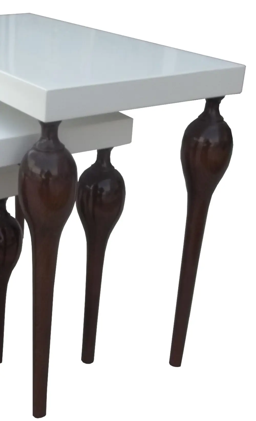 Zigon ILGZ-13673 Tombul Model sehpa Kayın ayak kaplama Parlak bey