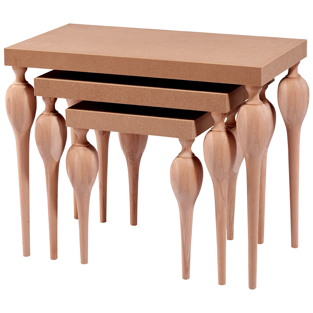 Zigon ILGZ 16813 Tombul Klasik Model Kayın ayak MDF kaplama tabla