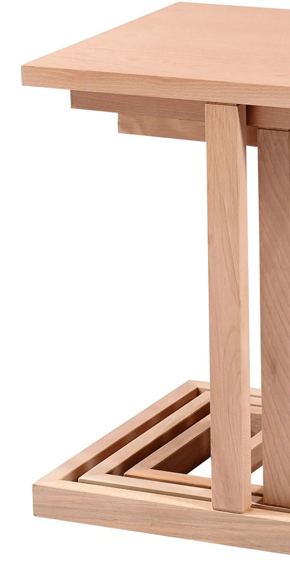 Zigon ILGZ 17570 C MODEL 3LÜ Sehpa HAM KAYIN Torna ayak Klasik Te