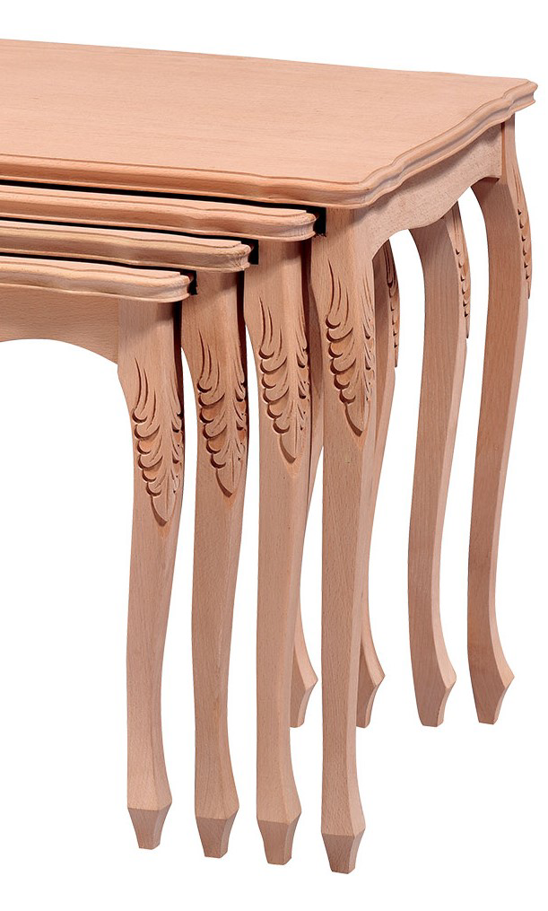 Zigon ILGZ 17575 Klasik Model Sehpa HAM KAYIN ASLAN El oymalı Kut