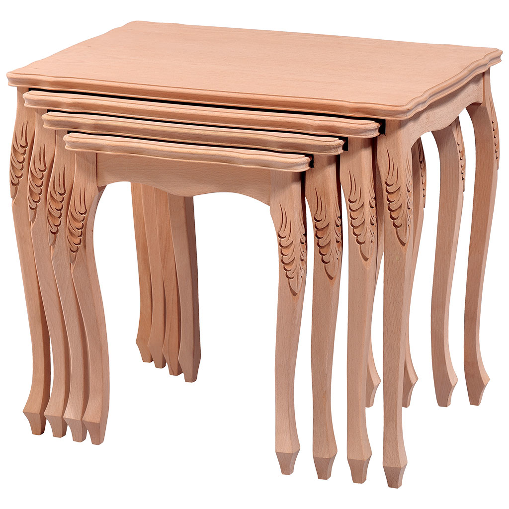 Zigon ILGZ 17575 Klasik Model Sehpa HAM KAYIN ASLAN El oymalı Kut