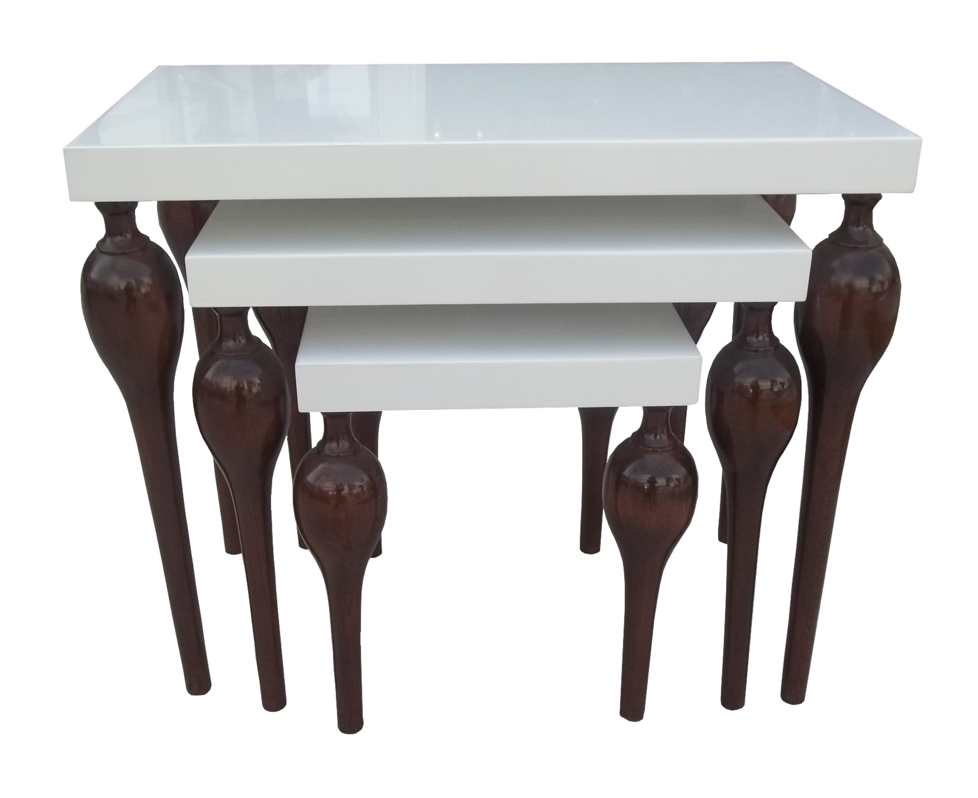 Zigon ILGZ 18130 TOMBUL Model Kayın balon Ayak Beyaz Ceviz Natüre