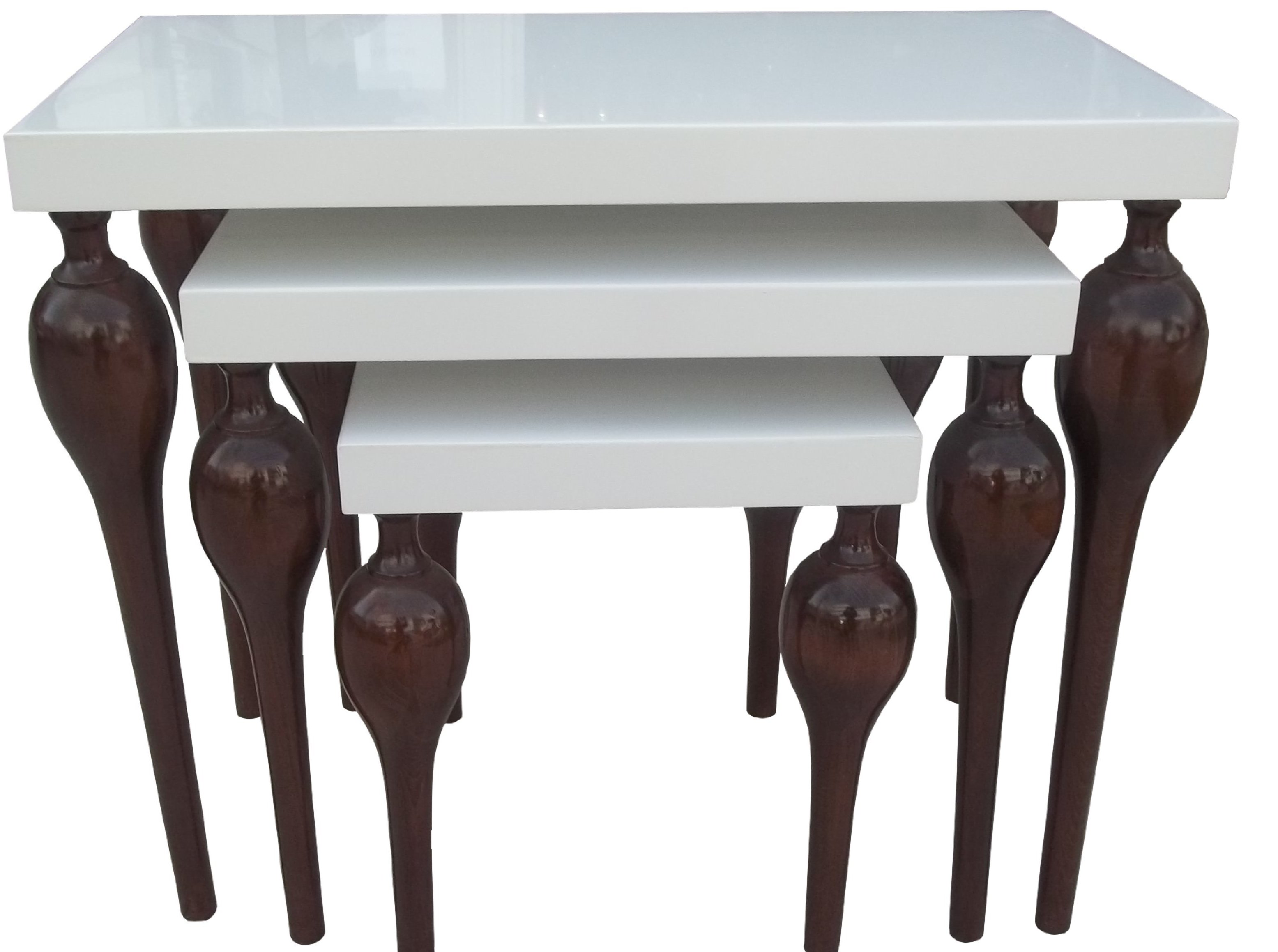 Zigon ILGZ 18130 TOMBUL Model Kayın balon Ayak Beyaz Ceviz Natüre