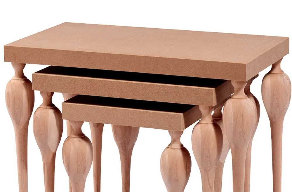 Zigon ILGZ13675 Tombul Model sehpa Kayın Torna ayak ve kaplam HAM