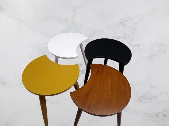 Zigon-Orta 19619 ST Sehpa Takım HİLAL Model Parlak Çok Renkli Kayın RETRO Ayak Zigon-Orta 19619 ST Sehpa Takım HİLAL Model Parlak Çok Renkli Kayın RETRO Ayak