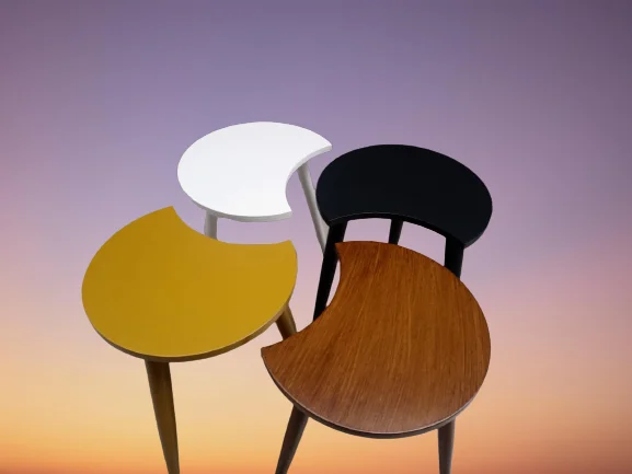 Zigon-Orta 19619 ST Sehpa Takım HİLAL Model Parlak Çok Renkli Kayın RETRO Ayak Zigon-Orta 19619 ST Sehpa Takım HİLAL Model Parlak Çok Renkli Kayın RETRO Ayak