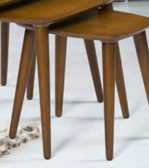 Zigon OSM 11777 Oval Model Sehpa Ceviz Nature renk Kayın İnce tor