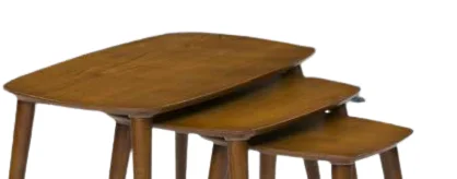 Zigon OSM 11777 Oval Model Sehpa Ceviz Nature renk Kayın İnce tor