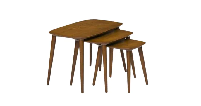Zigon OSM 11777 Oval Model Sehpa Ceviz Nature renk Kayın İnce tor