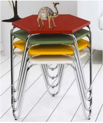 Zigon OSM 11794 PETEK sehpa Metal V Ayak ÇOKLU Renk Tabla Kutu se