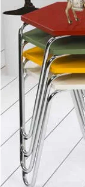 Zigon OSM 11794 PETEK sehpa Metal V Ayak ÇOKLU Renk Tabla Kutu se