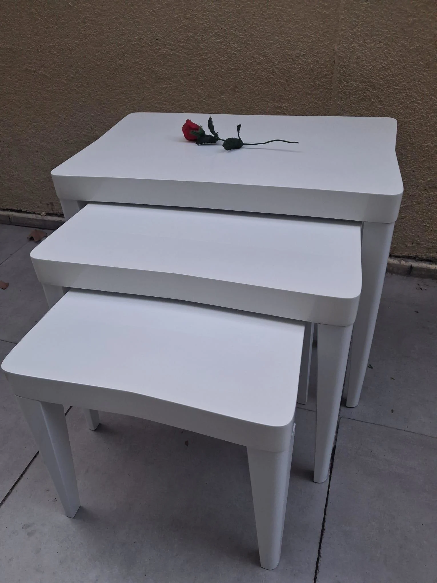 Zigon OSM 11804 KELEBEK MODEL Parlak Beyaz Renk Boya Kayın RETRO 