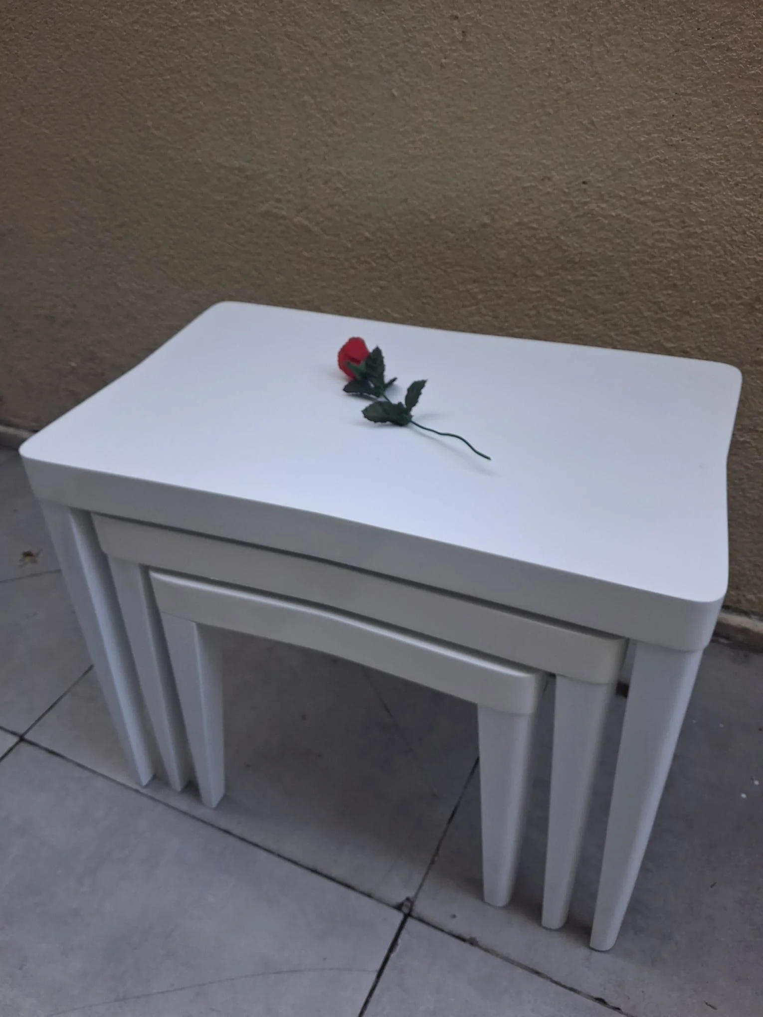 Zigon OSM 11804 KELEBEK MODEL Parlak Beyaz Renk Boya Kayın RETRO 
