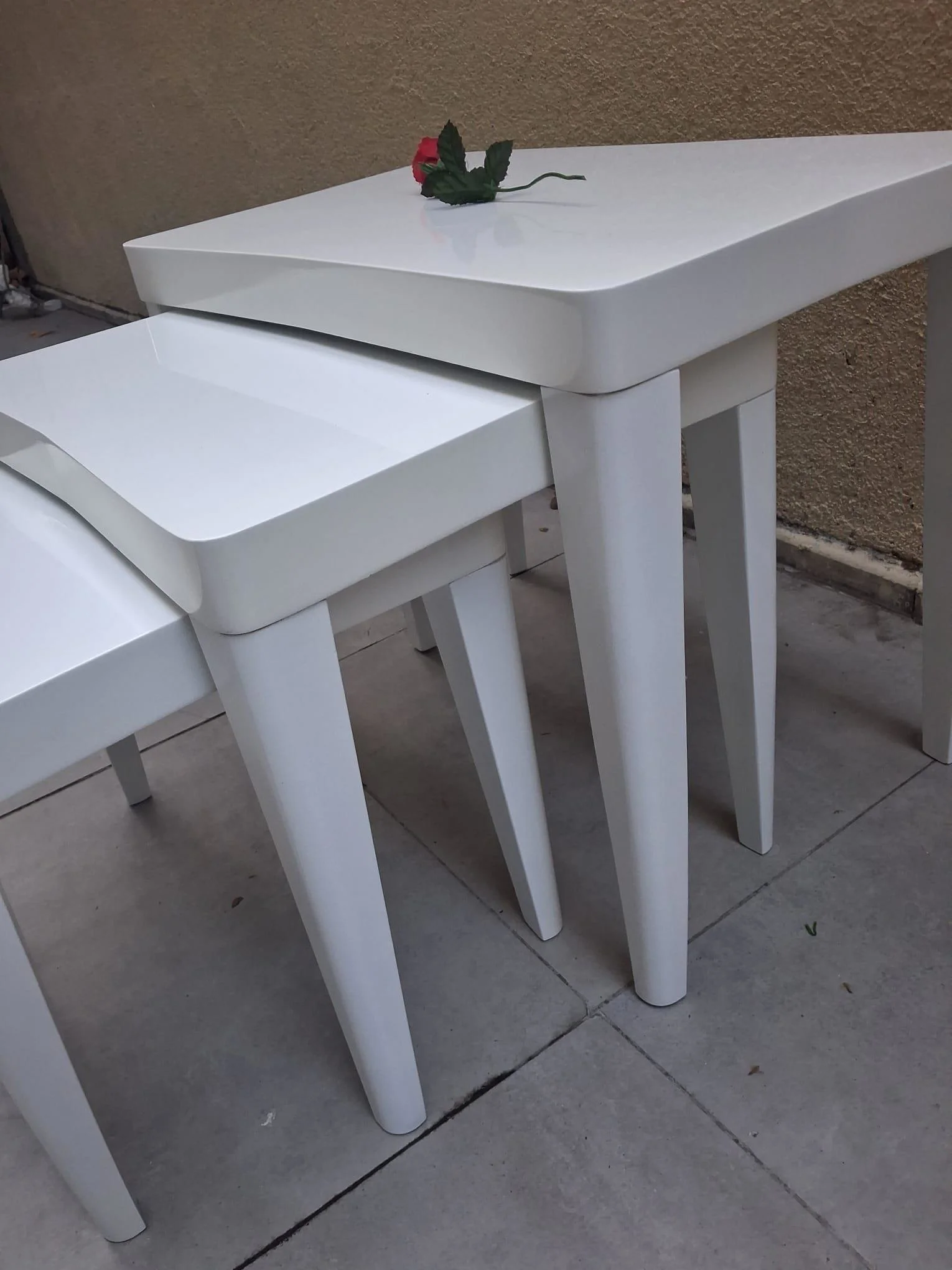 Zigon OSM 11804 KELEBEK MODEL Parlak Beyaz Renk Boya Kayın RETRO 