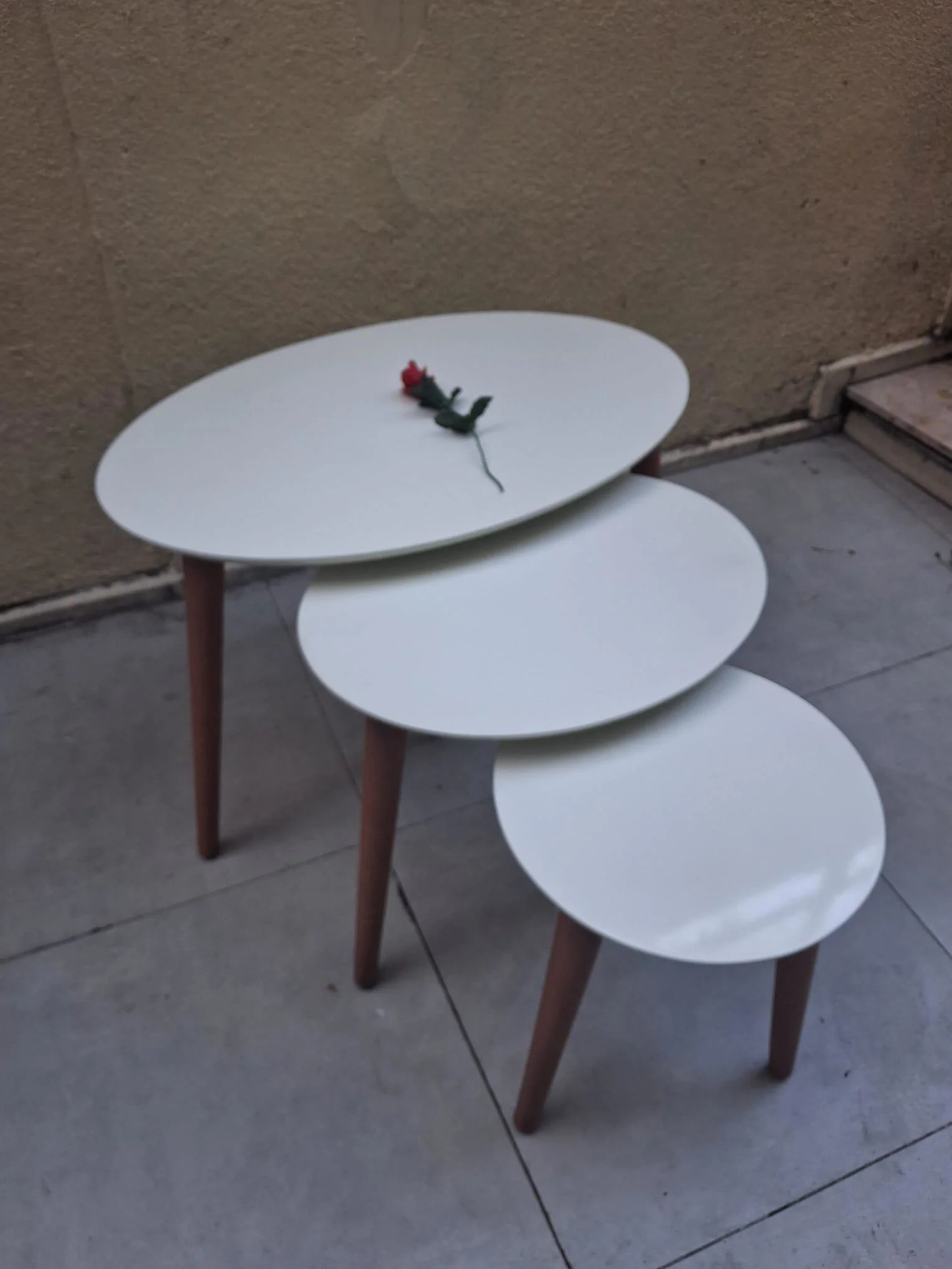 Zigon OSM 11822 Model Kayın Torna RETRO ayak Parlak Krem ceviz  L
