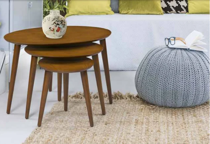 Zigon OSM 11823 Klasik ELİPS Kayın RETRO ayak ceviz MDF kaplamalı
