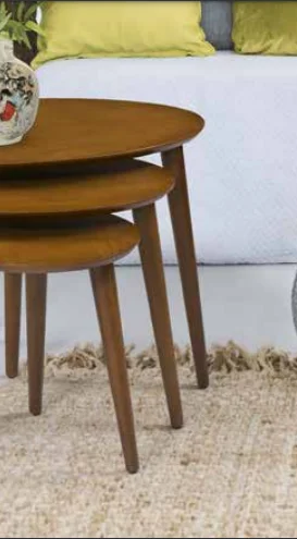 Zigon OSM 11823 Klasik ELİPS Kayın RETRO ayak ceviz MDF kaplamalı