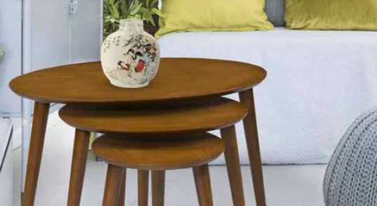 Zigon OSM 11823 Klasik ELİPS Kayın RETRO ayak ceviz MDF kaplamalı
