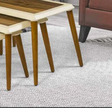 Zigon OSM 11829 Çerçeve Model Sehpa Parlak Ceviz Krem Ahşap Kayın