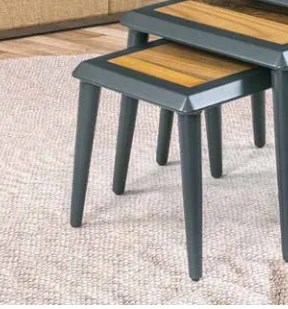 Zigon OSM 13277 ÇERÇEVE Model Klasik Sehpa Parlak Ceviz Gri Ahşap