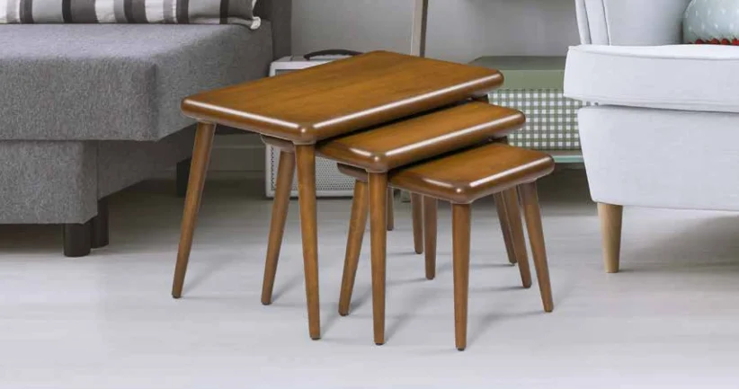 Zigon Osm 18258 CLASS Model klasik Sehpa Ceviz Ahşap Kayın retro 