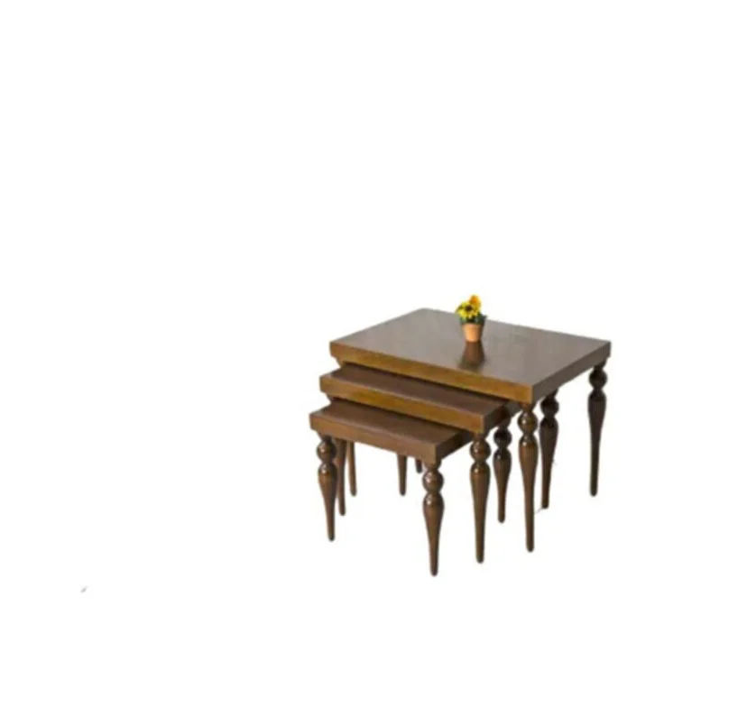 Zigon OSM 18531 ELİT Model Sehpa Parlak Ceviz Kayın torna RETRO B