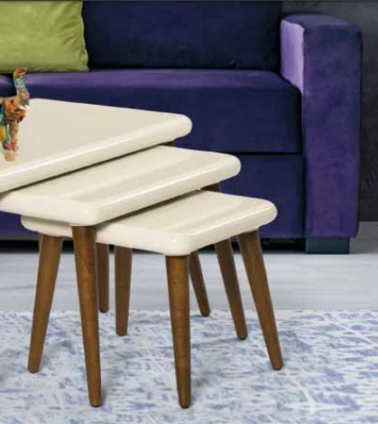 Zigon OSM 18533 Class Model Sehpa Ceviz Krem UYUM Ahşap Kayın tor