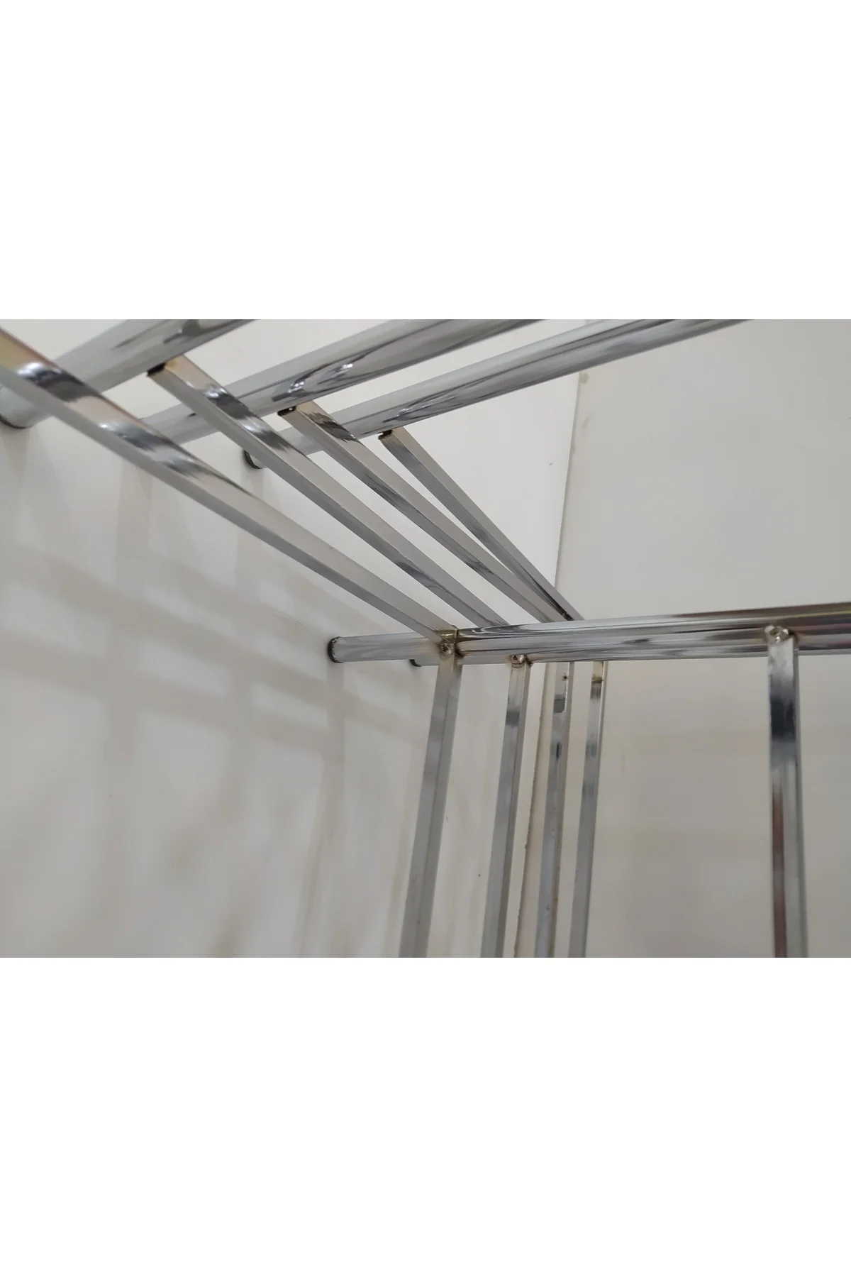 Zigon Sehpa 14005 Demet Metal Model Nikelaj Ayak Ahşap Dalga Desen El Yapım - Görsel 4