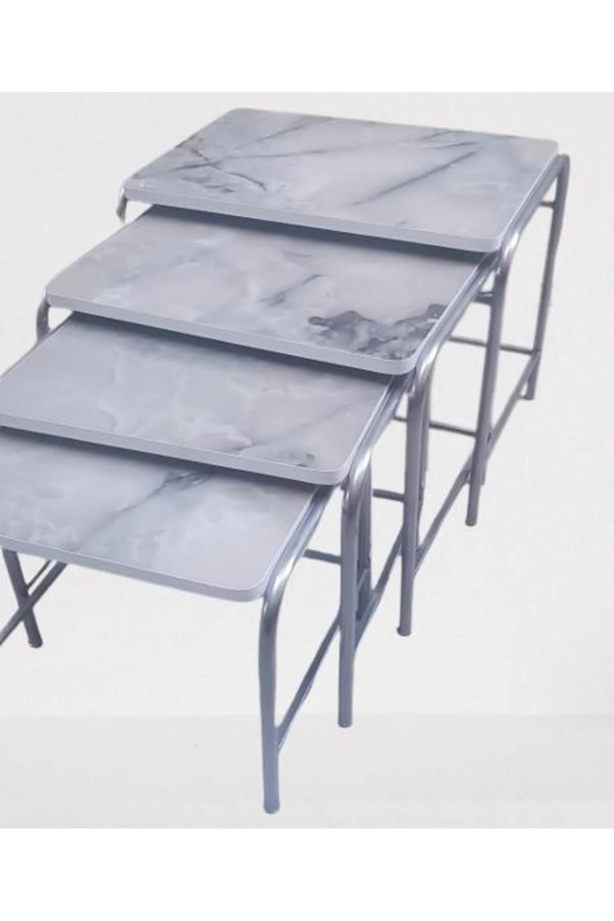 Zigon Sehpa 90220 Demet Metal Model Nikelaj Ayak Ahşp Mermer Dalga Desen El yapım Zigon Sehpa 90220 Demet Metal Model Nikelaj Ayak Ahşp Mermer Dalga Desen El yapım - Görsel 2