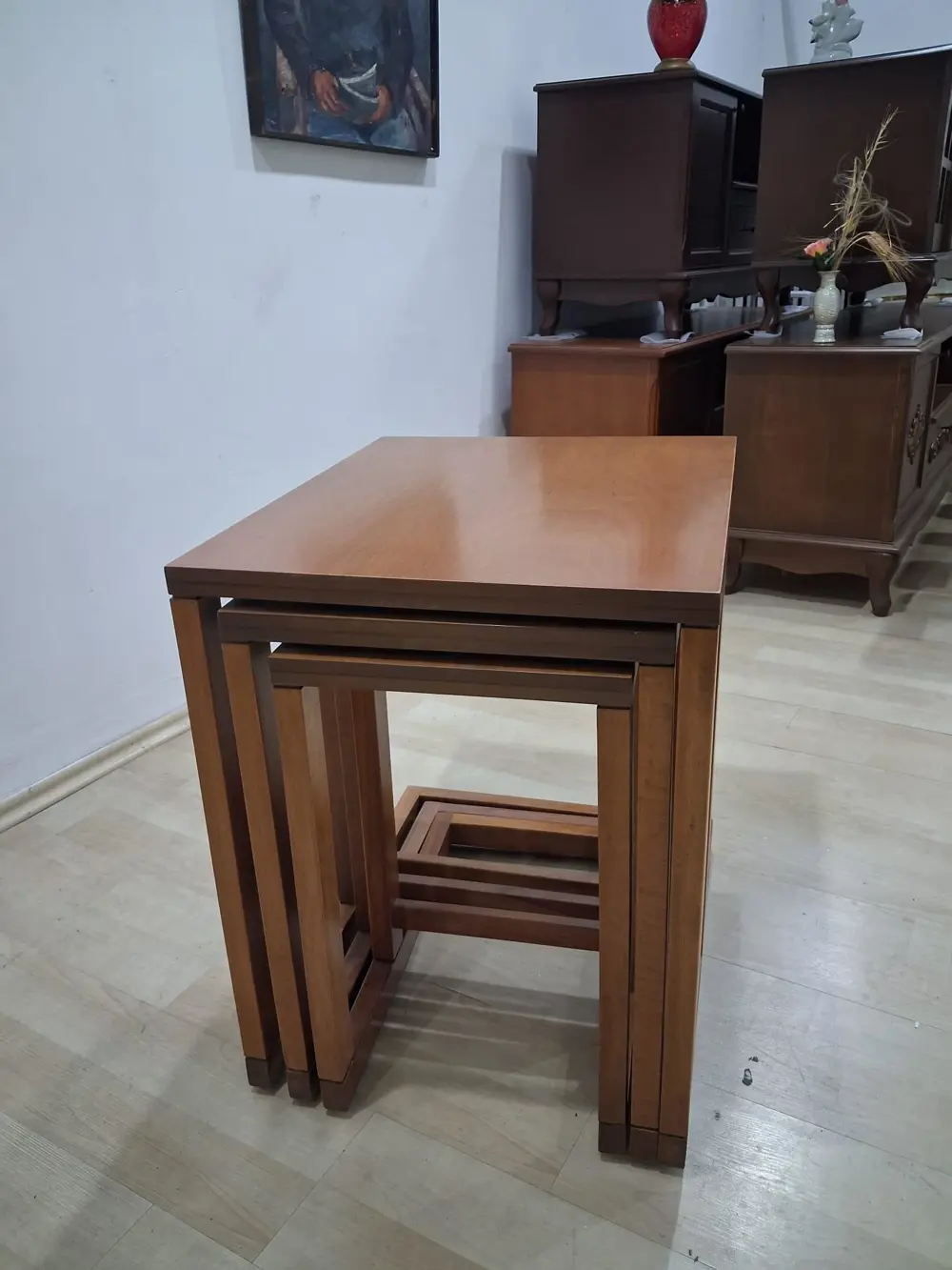 Zigon Sehpa 90588 Ilgz C Dörtlü Lake Ceviz Kayın Tekerlekli Ayak Zigon Sehpa 90588 Ilgz C Dörtlü Lake Ceviz Kayın Tekerlekli Ayak