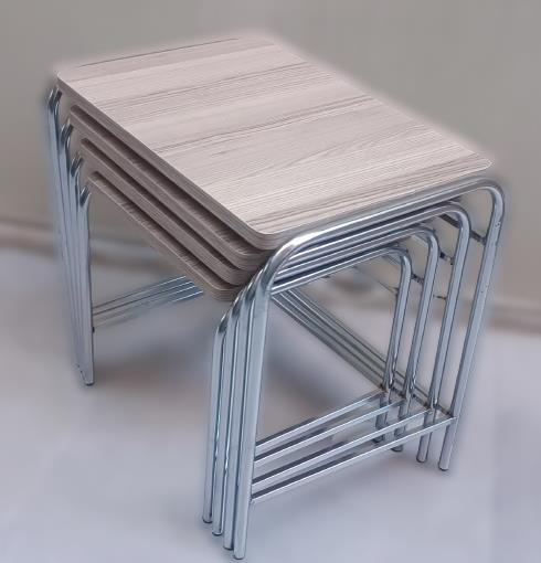 Zigon Sehpa demet 14007 Metal Model metal Nikelaj Ayak Somon Dese