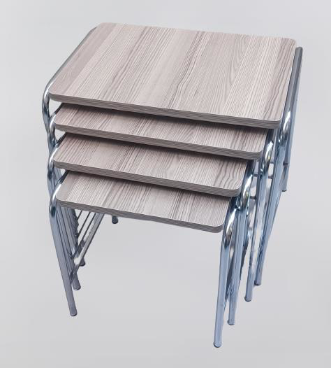 Zigon Sehpa demet 14007 Metal Model metal Nikelaj Ayak Somon Dese