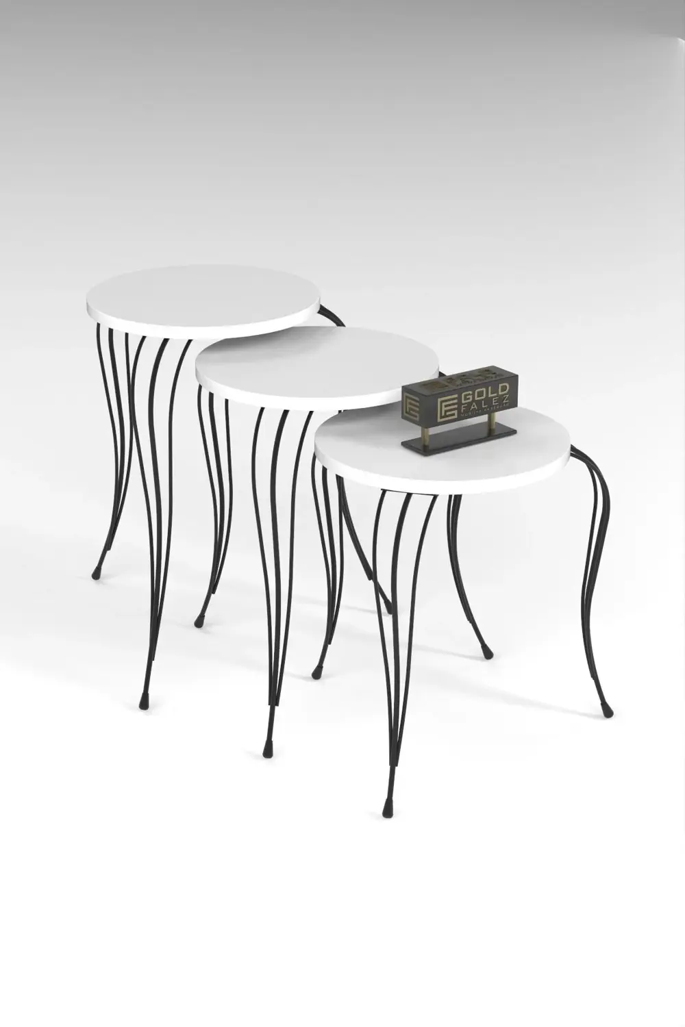 ZİGON SEHPA LÜKENS BEYAZ