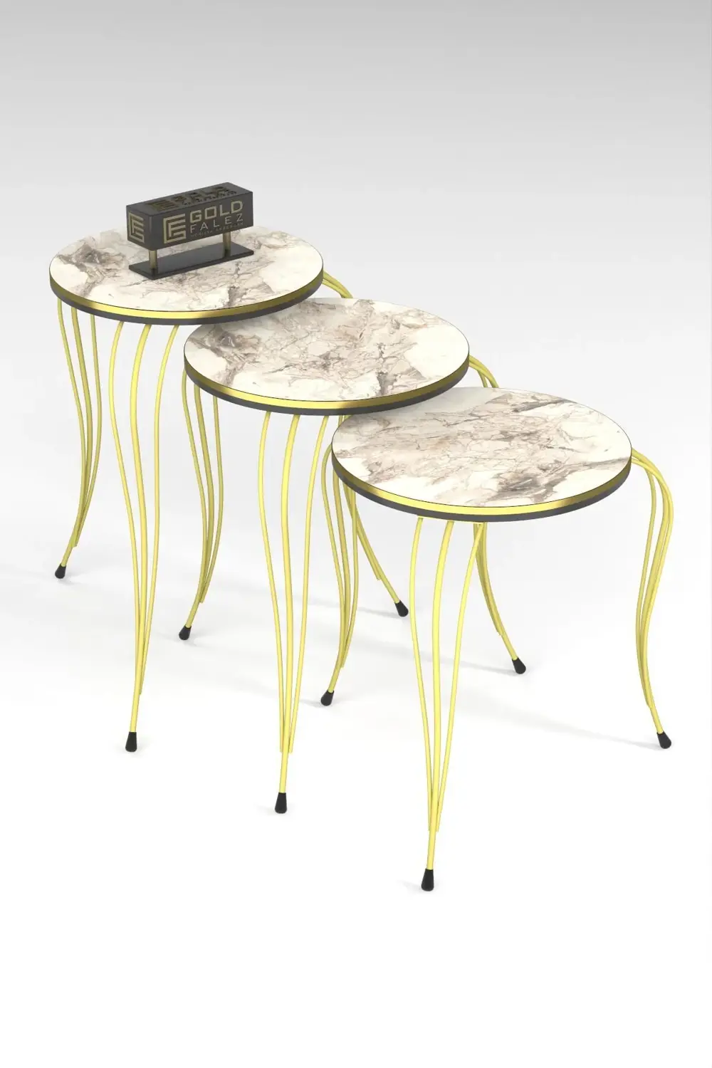 ZİGON SEHPA LÜKENS ÇİFT GOLD EFES