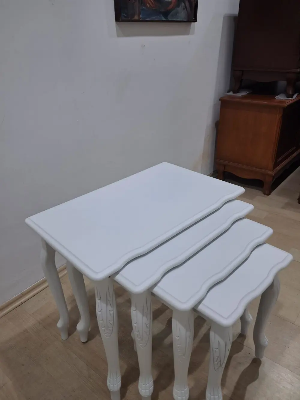Zigon Sehpa Lükens Eko HT 90576 Kayın Aslan Ayak Oymalı Beyaz El Zigon Sehpa Lükens Eko HT 90576 Kayın Aslan Ayak Oymalı Beyaz El