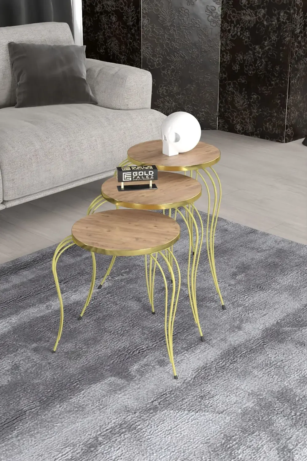 ZİGON SEHPA LÜKENS GOLD ATLANTİK ÇAM