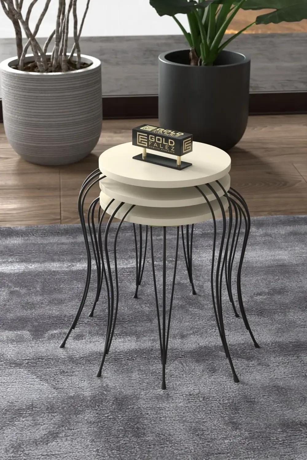 ZİGON SEHPA LÜKENS KREM