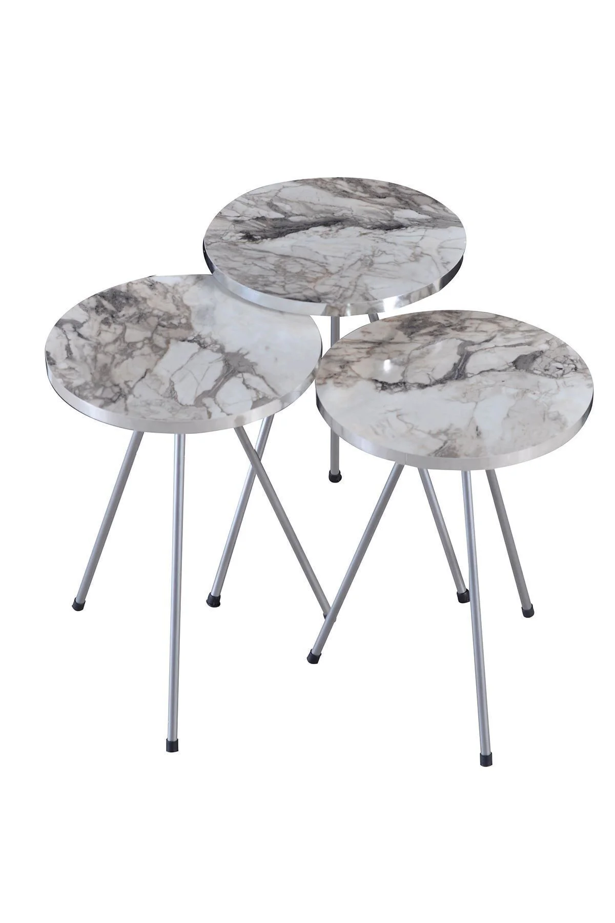 Zigon Sehpa ve Orta Sehpa Elips Gümüş Metal Ayak Gümüş Efes Set Zigon Sehpa ve Orta Sehpa Elips Gümüş Metal Ayak Gümüş Efes Set